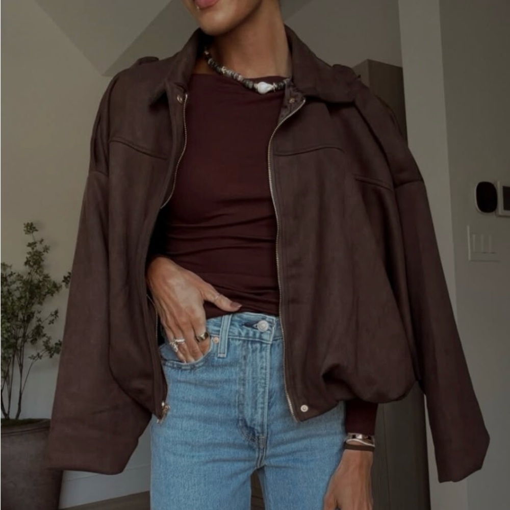 Oversized Bomber Jacket